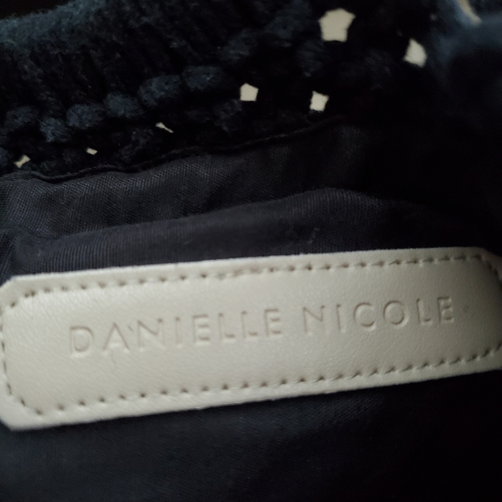 Danielle Nicole Black Macrame Crossbody Bag - image 4